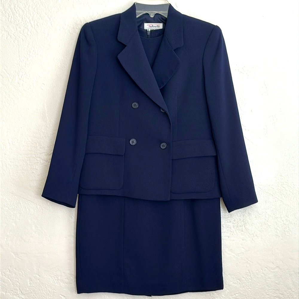 Talbots Double Breasted Lined Suit Jacket Matchin… - image 5